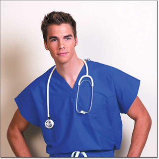 6769 Teal Fashion Seal Reversible Unisex Cap Sleeve Scrub Shirt