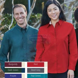 Men’s & Women’s Long Sleeve Easy Care Woven Shirts