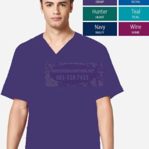 WWK103 Grape Men’s V-Neck Top